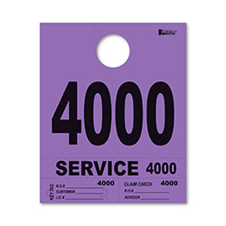 4 Part Heavy Brite Dispatch Numbers - Purple - 4000-4999